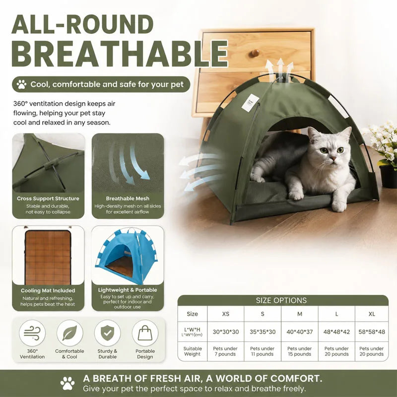 Warm Clamshell Cat Tent Bed with Soft Cushion, Indoor Foldable Kitten House Cave Sofa Bed for Small Pets