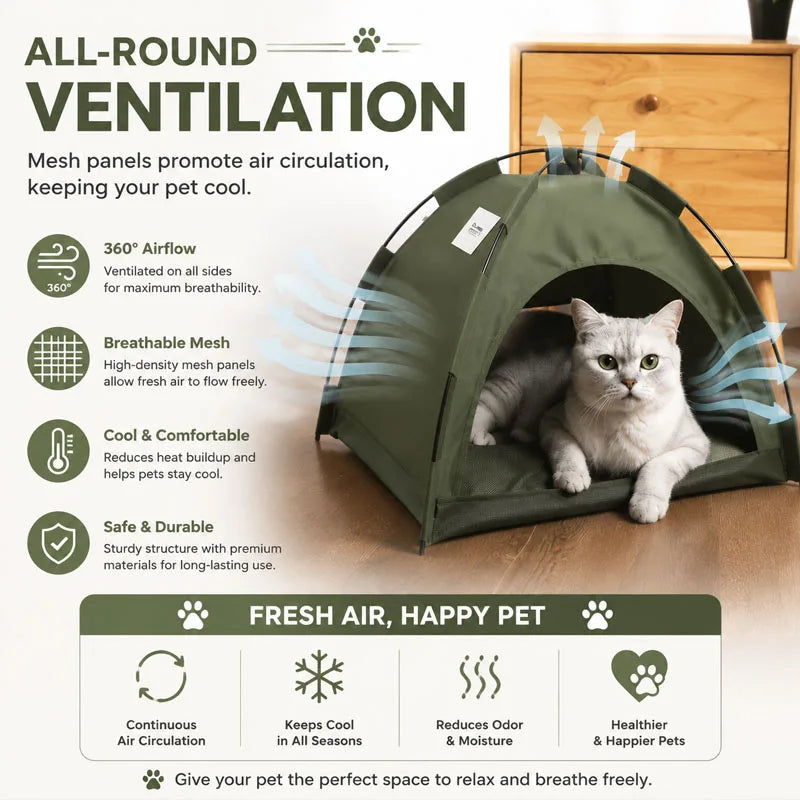 Warm Clamshell Cat Tent Bed with Soft Cushion, Indoor Foldable Kitten House Cave Sofa Bed for Small Pets
