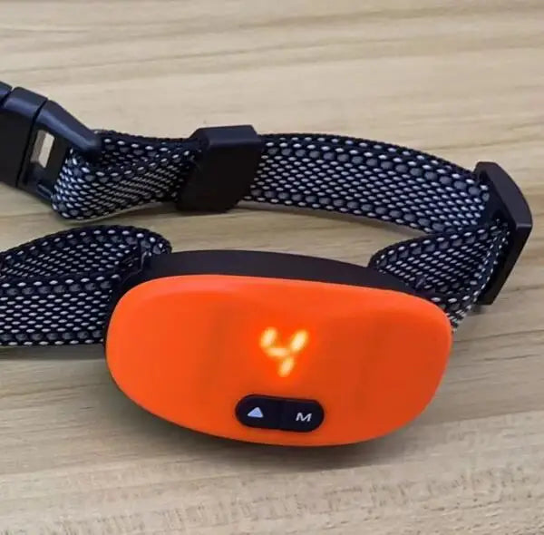 Waterproof Rechargeable Dog Anti Bark Collar Shock Vibration Sound LED No Barking Training Collar for All Breeds
